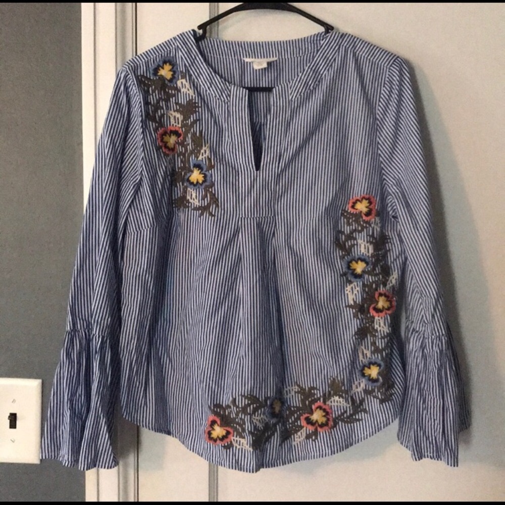 Nordstrom Striped Blouse 💙